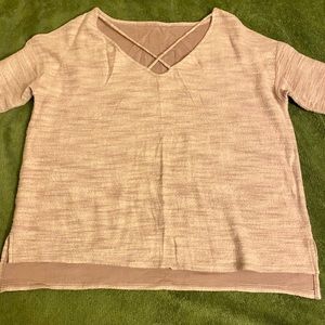 American Eagle Purple V Neck Top